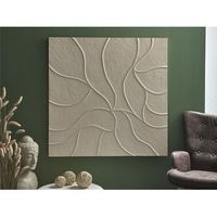 panel madera topo lineas onduladas a relieve 120x4x120 cm