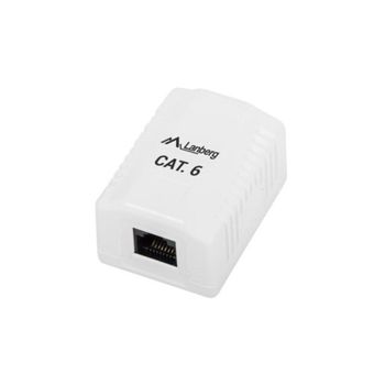 Caja de superficie Lanberg OU6-0001-W 35mm x 30mm x 54mm blanca compacta