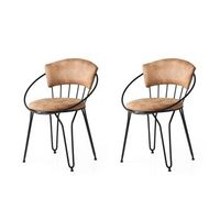 set 2 sillas istanbul 268 v2 beige negro