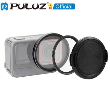 PULUZ para Insta360 Ace Pro anillo adaptador de filtro de lente UV de 52mm con cubierta de lente para Insta360 Ace Pro 2