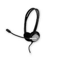 auriculares con cable mcl csq-musb- a negro plata