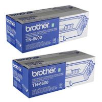 original multipack brother hl-1470 printer toner cartridges 2 pack -tn6600