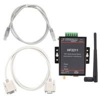 servidor serial hf2211 rs232485422 para comunicacion de red dtu wi-fi y ethernet 5 - 36vdc con funciones de puerto serial y ethernet