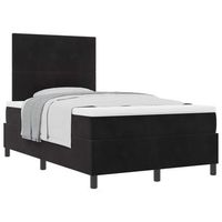 cama tapizada 193x120x128 cm  - negro