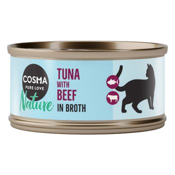 Cosma Nature 24 x 70 g - Pack Ahorro - Atún y vacuno