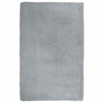 Alfombra De Pelo Largo Navarra Gris Claro 130x200 Cm Poliéster Vidaxl