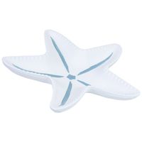 bandeja de decoracion estrella de madera blanco 40x39x5h cm