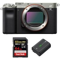 Alpha a7C Cuerpo Silver + SanDisk 64GB Extreme PRO UHS-II SDXC 300 MB/s + NP-FZ100 | 2 a?os de garant?a