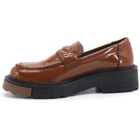 divine follie mocasines mocassino pelle bicolor cuoio br07 para mujer