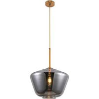 lampara de techo cristal - lampara colgante diseno vintage - erik gris transparent