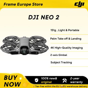 [EN STOCK] Dron DJI Neo 2 con Cámara 4K, Video Estabilizado, 151g, Ligero y Portátil, Protectores de Hélices de Cobertura Total, Nuevo C0