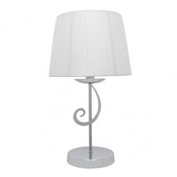 akunadecor sobremesa luxor 1xe14 cromo pant blanca 45x25x25 cm