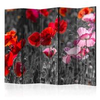 biombo - red poppies ii 225x172 cm