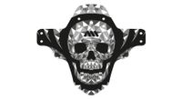 all mountain style ams guardabarros delantero calavera gris negro