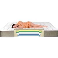 colchon viscoelastico - 140x180cm - grosor - 30cm - confort total - gridinlux