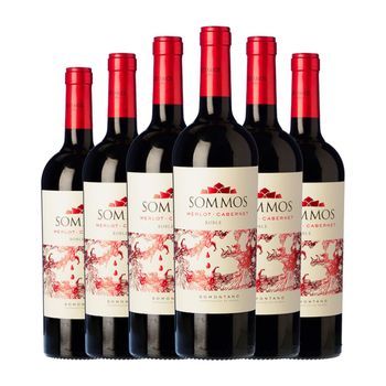 Sommos Vino Tinto Somontano Roble 75 Cl 13.5% Vol. (pack De 6 Unidades)
