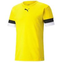 puma camiseta maillot teamrisey jaune para mujer
