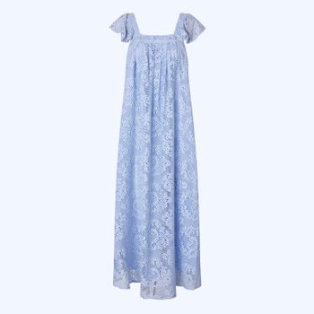 Lollys Laundry MilanLL SL Cotton-Blend Lace Midi Dress - XL