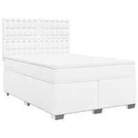 cama tapizada 200x144x1505 cm tejido - blanco