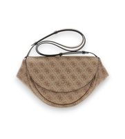 guess para mujer hwsg9756210 bolso crossbody convertible con solapa logo coleen beige osfa casual poliuretano