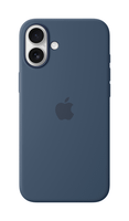 iphone 16 plus silicone case with magsafe - denim