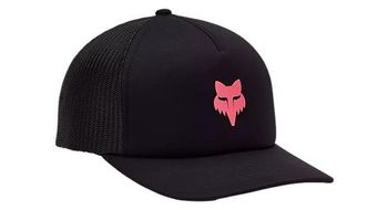 Gorra fox trucker boundarypara mujer negra rosa