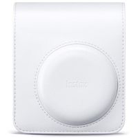 funda camara fujifilm instax mini 13 cuero sintetico gris correa ajustable