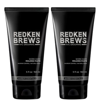Dúo de pasta moldeadora para hombre Brews Work Hard de Redken