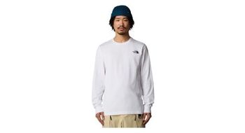 Camiseta de manga larga the north face easy blanc homme
