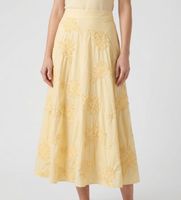 rotate para mujer 1155571366 falda flower maxi amarillo 34 casual algodon organico sostenible