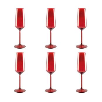 Copas de án rojas - lote de 6