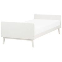 cama individual moderna somier de laminas de madera de pino blanco 90 x 200 cm bonnac