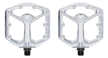 Crankbrothers stamp 7 pequeno   edicion plata pedales planos plata pulida