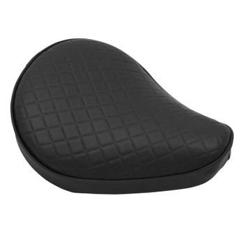 Asiento universal para moto Custom rombo negro