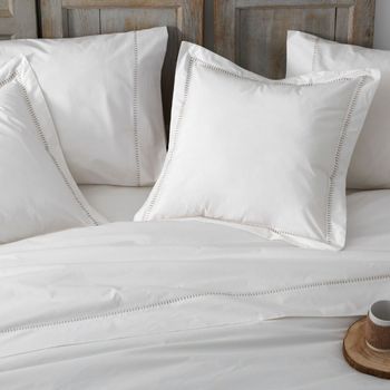 Juego De Sábanas 100% Algodón Percal 200 Hilos Diseño 406 Blanco 105 X 190/200 Cm - Blanco - Burrito Blanco