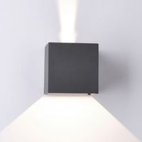 aplique de exterior led davos 4000k 2x6w