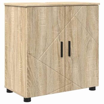 Gabinete De Baño | Armario De Baño Con Puerta Roble Sonoma 61 X 35 X 64 Cm