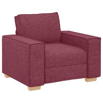 Sillón De Tela Color Rojo Vino 60 Cm Cfw513470