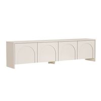 soporte de tv de madera aurelia - 180 x 32 x 45 cm - crema