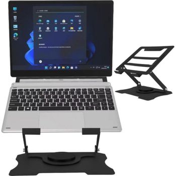 Soporte Ergonómico Portátil Mozos N4-BK Regulable Plegable Negro