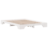 cama matrimonial  cama doble  estructura de cama blanca madera 140 x 200 cm duradera cfw12998