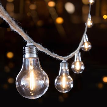 10 Bulb Jute Rope String Lights