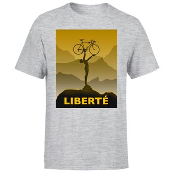 Liberte Men's T-Shirt - Grey - M - Grey