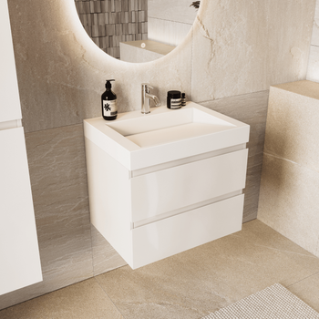 Mueble De Baño Zarivo 100 Cm - Blanco Brillante Lomazoo
