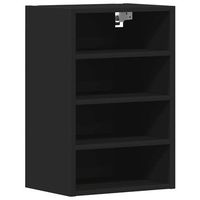 armario colgante riga negro 40x295x60 cm madera de ingenieria vidaxl
