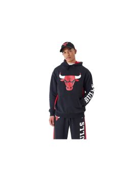Sudadera New Era Nba Panel Oversized Chicago Bulls NBA Negro