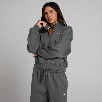 Chaqueta bomber con cremallera Basics para mujer de MP - Gris oscuro - L