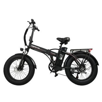 Bicicleta Eléctrica Baolujie Gps-dz2002 48v16ah, 7 Velocidades, Para Uso Urbano, Negra