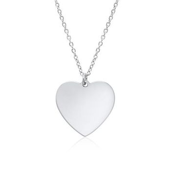 Cadena corazón de acero inoxidable