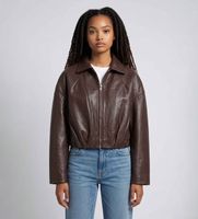 rotate para mujer 1165741667 cazadora de cuero merla marron 40 casual piel